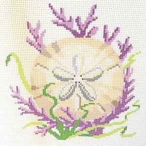 Sand Dollar Needlepoint Canvas Susan Roberts 13 ct Hand Painted New